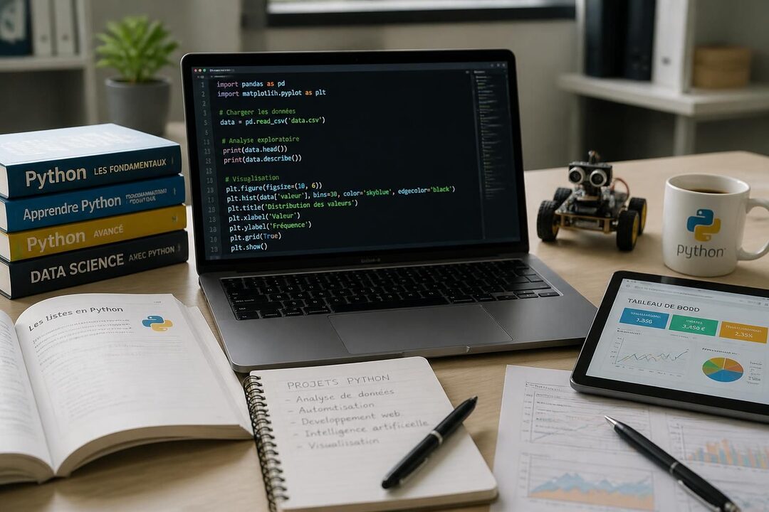 découvrez le langage python : définition, méthodes d'apprentissage efficaces et principales utilisations dans le développement logiciel, la data science et bien plus encore.